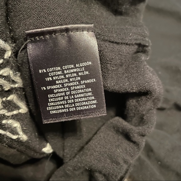 HWR | Anthro Black Shimmer Button Front Cardigan - Picture 5 of 6